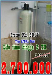 Promo Pemasangan Filter air Bulan Mei 2017 