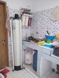 Contoh pemasangan Filter penyaring air fiber 10 inci