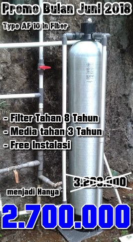 Promo Pasang Filter air Bulan Juni 2018